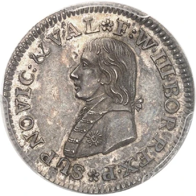 Ducat - Frederick William III pattern front