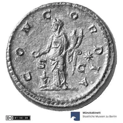 Dupondius - Aquilia Severa CONCORDIA S C; Concordia back