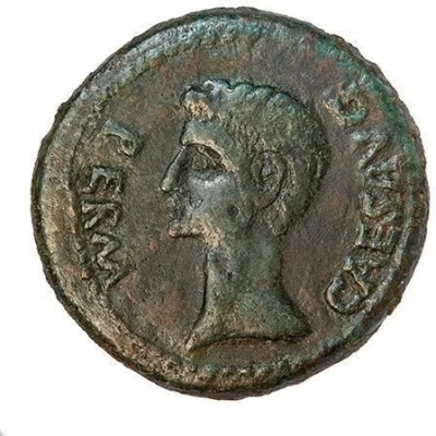 Dupondius - Augustus C L CAES IVL TRAD 6 BC - 14 AD front