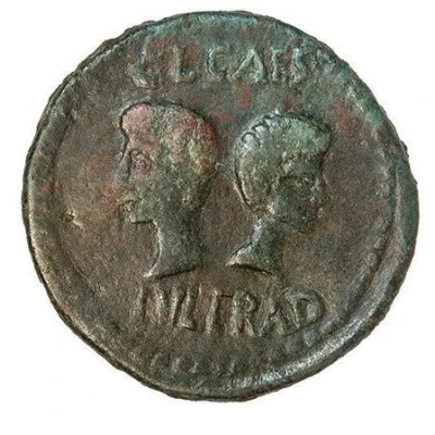 Dupondius - Augustus C L CAES IVL TRAD 6 BC - 14 AD back