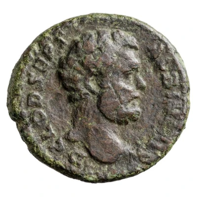 Dupondius - Clodius Albinus COS II S C; Asclepius front