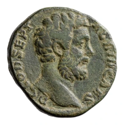 Dupondius - Clodius Albinus FELICITAS COS II S C; Felicitas front