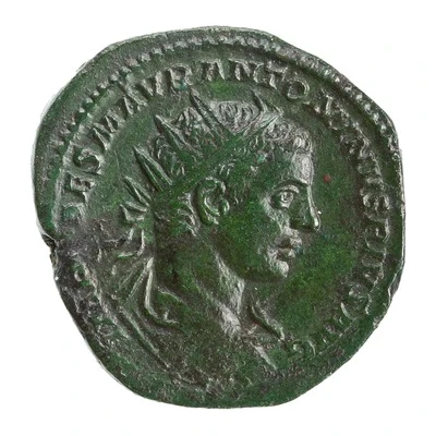 Dupondius - Elagabalus PAX AVGVSTI S C; Pax front