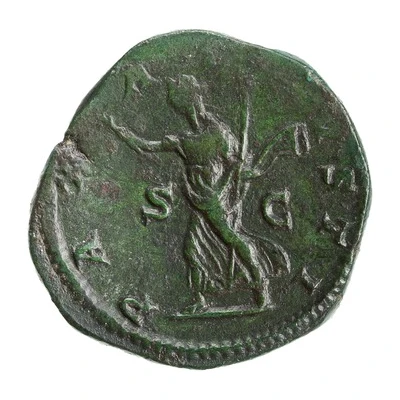 Dupondius - Elagabalus PAX AVGVSTI S C; Pax back
