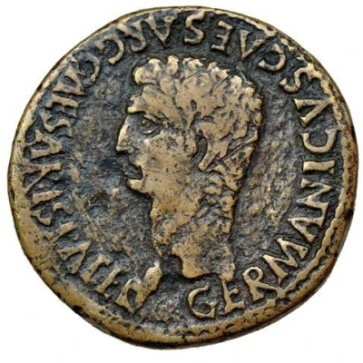 Dupondius - Germanicus SCIPIONE ET MONTANO II VIR C C A front