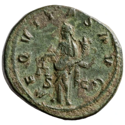 Dupondius - Gordian III AEQVITAS AVG S C; Aequitas back