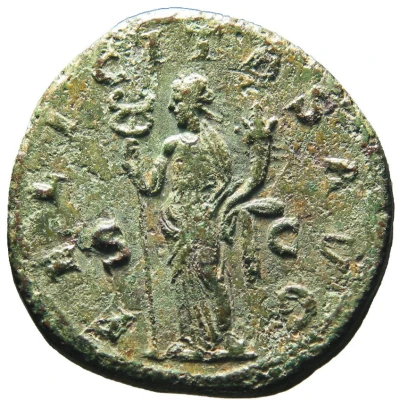 Dupondius - Gordian III FELICITAS AVG S C; Felicitas back