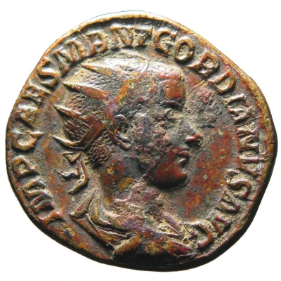 Dupondius - Gordian III LIBERALITAS AVG II S C; Liberalitas front