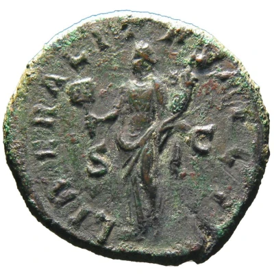 Dupondius - Gordian III LIBERALITAS AVG II S C; Liberalitas back