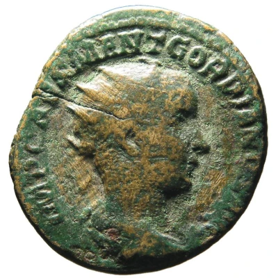 Dupondius - Gordian III ROMAE AETERNAE S C; Roma front