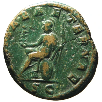 Dupondius - Gordian III ROMAE AETERNAE S C; Roma back