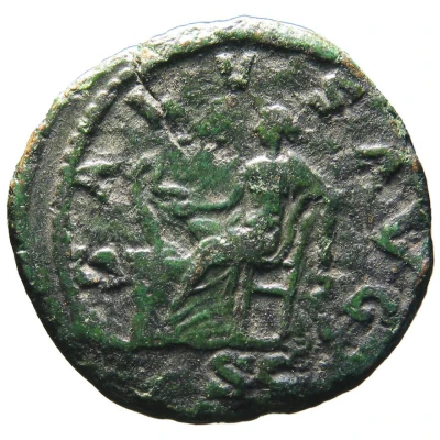 Dupondius - Gordian III SALVS AVG S C; Salus back