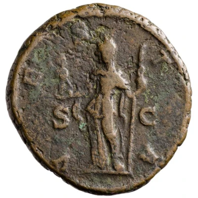 Dupondius - Julia Mamaea VESTA S C; Vesta back