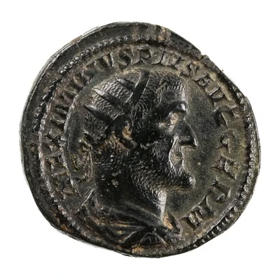 Dupondius - Maximinus Thrax P M TR P II COS P P S C front