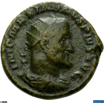Dupondius - Maximinus Thrax P M TR P III COS P P S C front