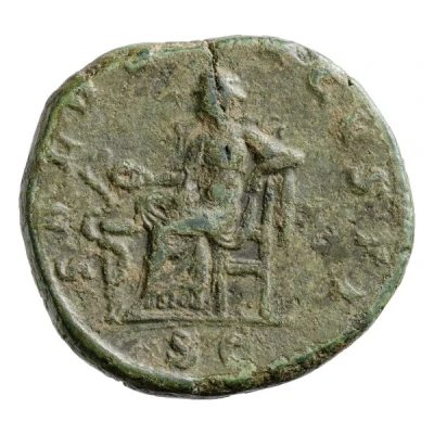 Dupondius - Maximinus Thrax SALVS AVGVSTI S C; Salus back