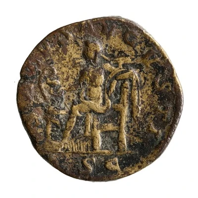 Dupondius - Maximinus Thrax SALVS AVGVSTI S C; Salus back