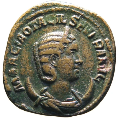Dupondius - Otacilia Severa PIETAS AVGVSTAE S C; Pietas front