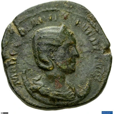 Dupondius - Otacilia Severa PVDICITIA AVG S C; Pudicitia front