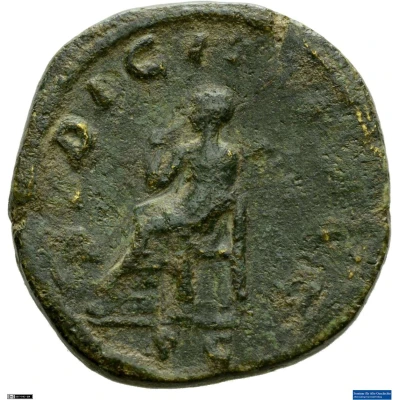Dupondius - Otacilia Severa PVDICITIA AVG S C; Pudicitia back