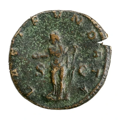 Dupondius - Philippus I LAET FVNDATA S C; Laetitia back