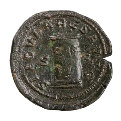 Dupondius - Philippus II SAECVLARES AVGG S C COS II back