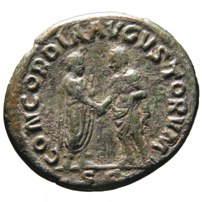 Dupondius - Sabinia Tranquillina and Gordian III CONCORDIA AVGVSTORVM S C back
