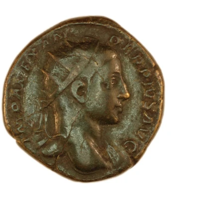 Dupondius - Severus Alexander IOVI PROPVGNATORI S C; Jupiter front