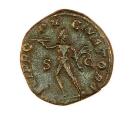 Dupondius - Severus Alexander IOVI PROPVGNATORI S C; Jupiter back