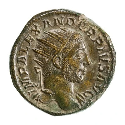 Dupondius - Severus Alexander IOVI PROPVGNATORI S C; Jupiter front