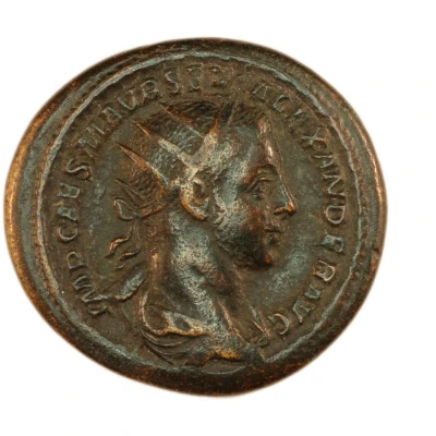 Dupondius - Severus Alexander P M TR P VI COS II P P S C front