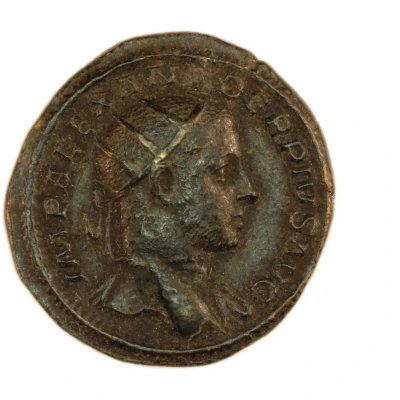 Dupondius - Severus Alexander P M TR P XI COS III P P S C; Sol front