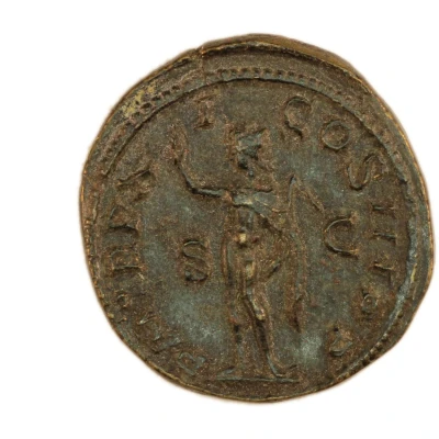 Dupondius - Severus Alexander P M TR P XI COS III P P S C; Sol back