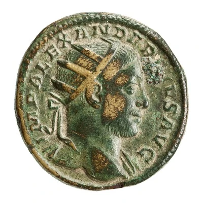 Dupondius - Severus Alexander PROVIDENTIA AVG S C; Providentia front