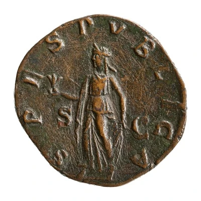 Dupondius - Severus Alexander SPES PVBLICA S C; Spes back