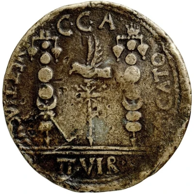 Dupondius - Tiberius C C A M CATO L VETTIACVS II VIR back