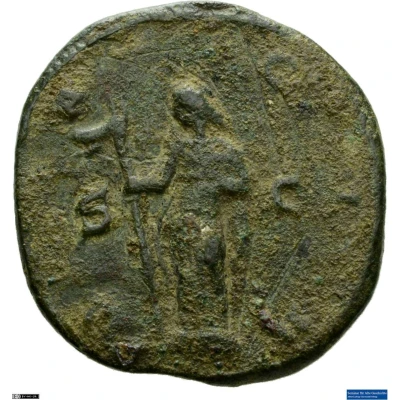 Dupondius - Trajan Decius DACIA S C; Dacia back