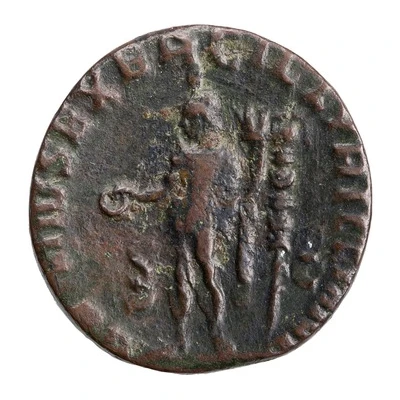 Dupondius - Trajan Decius GENIVS EXERC ILLVRICIANI S C; Genius back