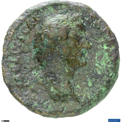 Dupondius or As - Antoninus Pius TRIB POT COS S C front