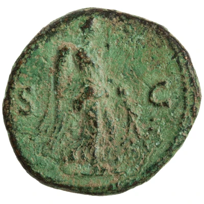 Dupondius or As - Hadrian // S C; Nemesis and Victory back