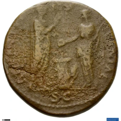 Dupondius or As - Hadrian ADVENTVI AVG HISPANIAE S C; Hispania back