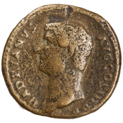 Dupondius or As - Hadrian ADVENTVI AVG ITALIAE S C; Italia front