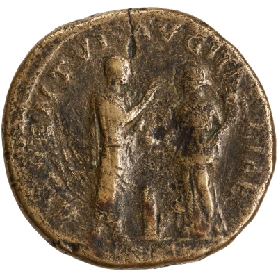 Dupondius or As - Hadrian ADVENTVI AVG ITALIAE S C; Italia back