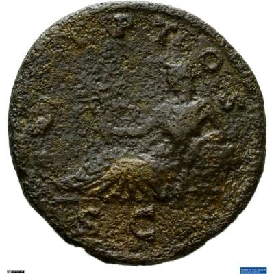 Dupondius or As - Hadrian AEGYPTOS S C; Egypt back