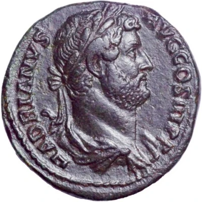 Dupondius or As - Hadrian AEGYPTOSS C; Egypt front