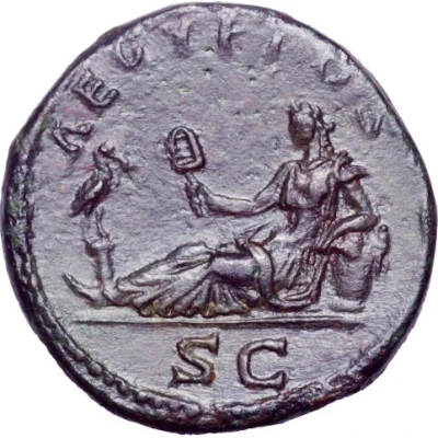 Dupondius or As - Hadrian AEGYPTOSS C; Egypt back