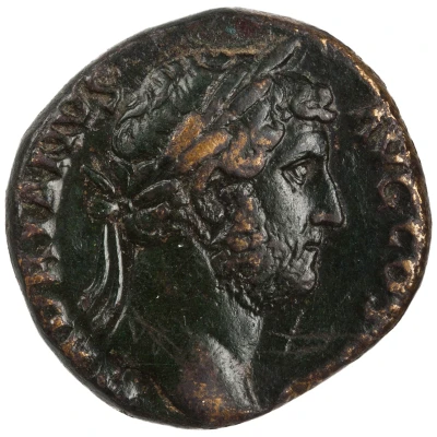 Dupondius or As - Hadrian AEQVITAS AVG S C; Aequitas front