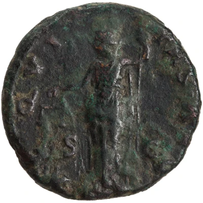 Dupondius or As - Hadrian AEQVITAS AVG S C; Aequitas back