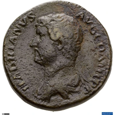Dupondius or As - Hadrian ALEXANDRIA S C; Alexandria front