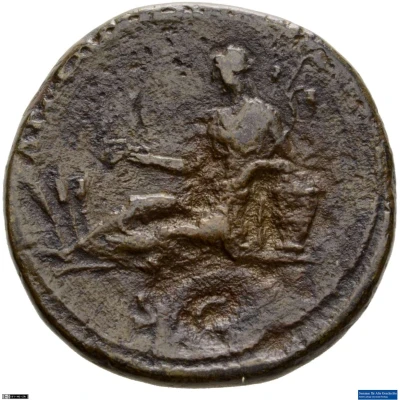 Dupondius or As - Hadrian ALEXANDRIA S C; Alexandria back